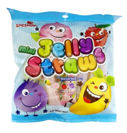 Jelly Straws Mini - Fruit Mix Mango, Peach, Lychee, Blueberry