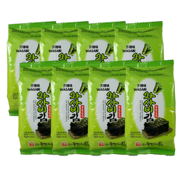 Seaweed - Seasoned Laver - Wasabi 8- Pack