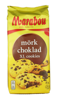 Marabou XL Cookies - Mörk Choklad 184 g
