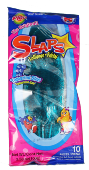 Slaps Lollipops - Tamarind Blue 10-Pack