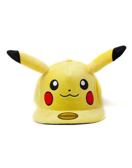 Pokémon Pikachu Plüsch Snapback Cap mit Ohren