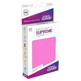 Supreme UX Matte Kartenhüllen (60 Stk.) - Japanische Größe - Pink