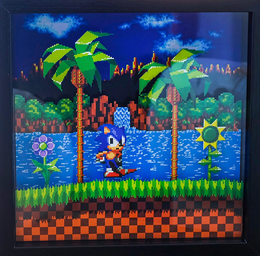 Pixel Frames - Sonic Start Scene 23x23cm