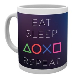 Playstation Tasse - Eat, Sleep, Repeat