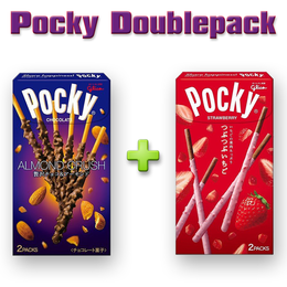 Pocky Doublepack - Strawberry & Almond