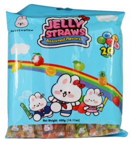 Sweet Mellow Jelly Straws - Frucht Mix 400 g