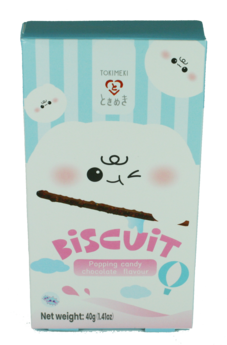 Biscuit Sticks - Popping Candy Chocolate Falvour 40 g