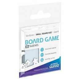 Board Game Kartenhüllen (50 Stk.) - Small Square Size - Transparent