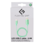 Floating Grip - USB-C LED Cable 0,5m green