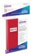 Supreme UX Matte Sleeves (50 Stk) - Standard Size - Rot