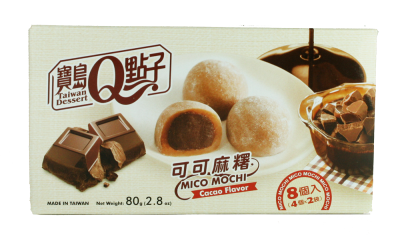 Schoko Mochi 80g – Mico Reiskuchen mit cremiger Schokoladenfüllung
