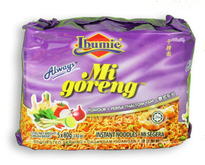 Mi Goreng Instantgericht Tom Yam Geschmack 5er Pack 400 g