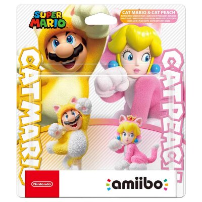 amiibo Katzen-Mario & Katzen-Peach Doppelpack