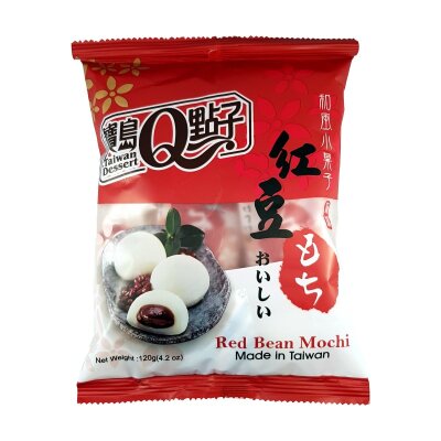 Red Bean Mochi 120g – Weicher Reiskuchen mit süßer Bohnenfüllung