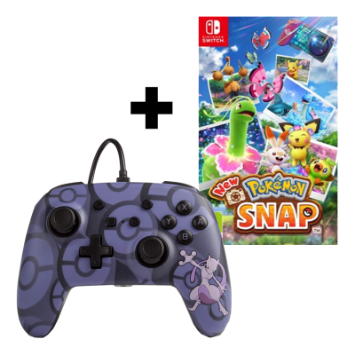 New Pokémon Snap + Mewtu Controller Bundle  PEGI - Nintendo Switch