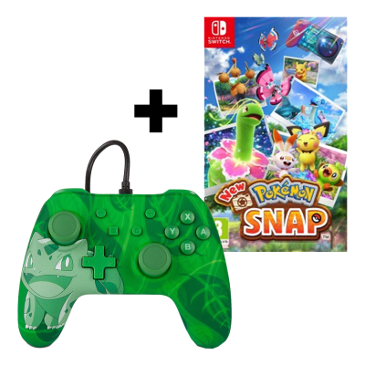 New Pokémon Snap + Bisasam Controller Bundle  PEGI - Nintendo Switch