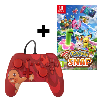 New Pokémon Snap + Glumanda Controller Bundle  PEGI - Nintendo Switch
