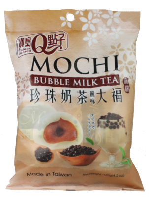 Bubble Milk Tea Mochi 120g – Weicher Reiskuchen mit Bubble Tea Geschmack