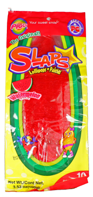 Pigüi Slaps Lollipops - Watermelon 10-Pack 100g