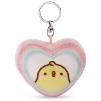 Piu Piu Herzförmig 8cm Molang Plüschanhänger
