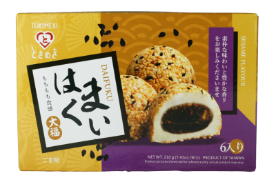 Tokimeki Sesam Daifuku Mochi 210g – Japanischer Reiskuchen mit aromatischem Sesam