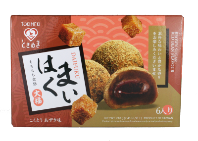 MHD Tokimeki Daifuku Brown Sugar Red Bean Mochi 210g