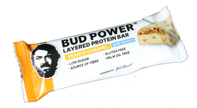 Bud Power® - Layered Protein Bars PEANUT CARAMEL 50g