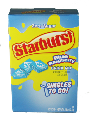 Starburst Drink Mix Singles - Blue Raspberry 6x3g