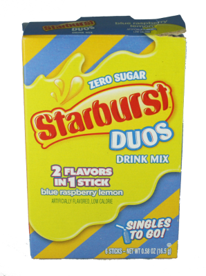 MHD - Starburst Drink Mix Singles - Blue Raspberry Lemon 6x3g