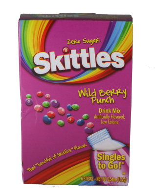 Skittles Drink Mix Singles - Wild Berry Punch 6x2,5g