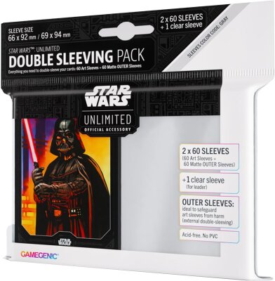 Double Sleeving Pack (Darth Vader) - Star Wars Unlimited - Gamegenic