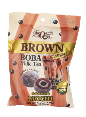 Brown Sugar Boba Milk Tea Mochi 120g – Trendiger Reiskuchen mit Bubble-Tea-Geschmack