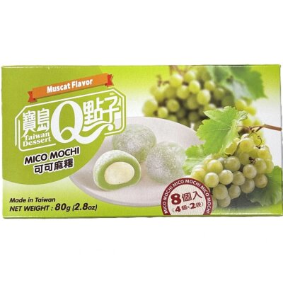 Trauben Mochi 80g – Mico Reiskuchen mit fruchtiger Traubenfüllung