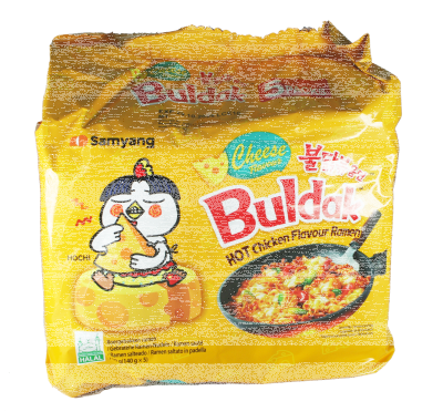 Samyang Buldak Hot Chicken Ramen Cheese 5er Pack 700g – cremig scharfe Instant Nudeln