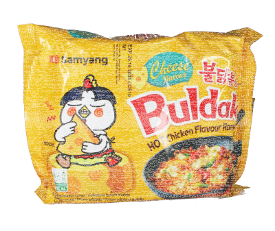 Samyang Buldak Hot Chicken Ramen Cheese 140g – cremig scharfe Instant Nudeln