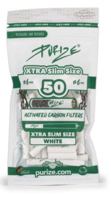 Purize Xtra-Slim 50 Stk. Beutel - Weiß 6 mm