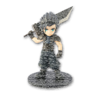 Final Fantasy VII Rebirth Adorable Arts Statue Zack Fair...