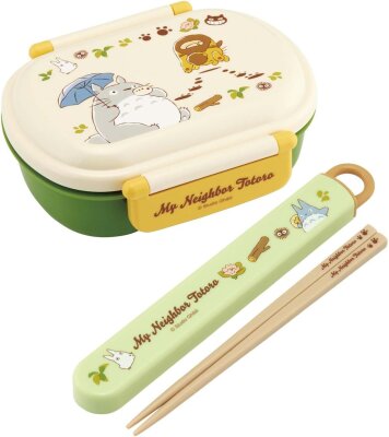 Mein Nachbar Totoro Essstäbchen mit Box Totoro & Catbus 16 cm