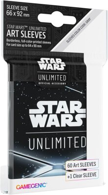 Star Wars: Unlimited Art Sleeves - Card Back Black - Gamegenic