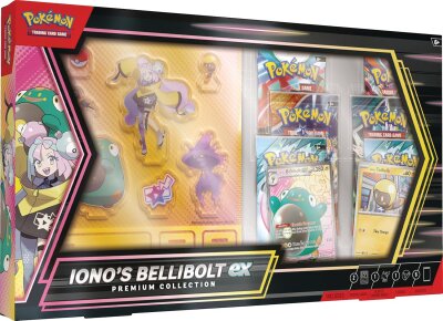 Iono’s Bellibolt ex Premium Collection (EN) – Pokémon TCG | 6 Boosterpacks & Promokarten