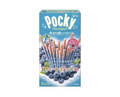 Pocky - Biscuit Sticks Heartful Blueberry Choco 54,6g