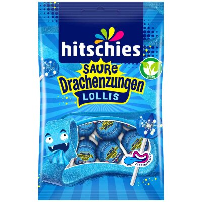 Hitschies Saure Drachenzungen Lollis 128g