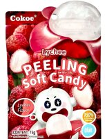 Cokoc Peeling Soft Candy -  Lychee Flavor 75g
