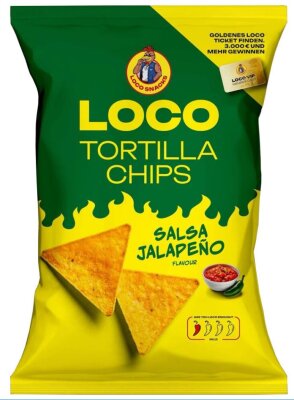 LOCO - Tortilla Chips - Salsa Jalapeno 100g