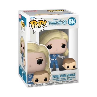 The Fantastic Four: First Steps POP! & Buddy Marvel Vinyl Figur Invisible Woman & Franklin 9cm