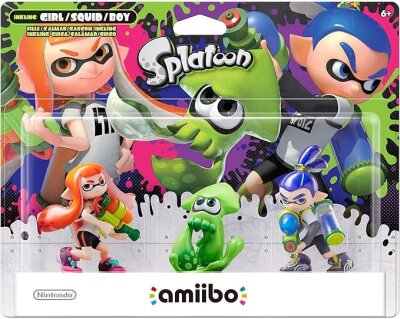 Amiibo Splatoon Set 3 in 1 Green Squid