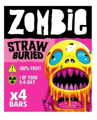 Zombie Fruit Leatherz 4 Bars Straw Buried 100g