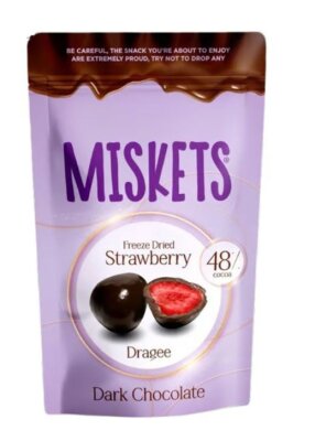 Miskets Strawberry in Dark Chocolate 80g