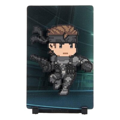 FiGGYZ Magnet-Sammelfigur Solid Snake (MGS2 Ver.) – Metal Gear Solid – Pixel Art Gaming Figur 11 cm