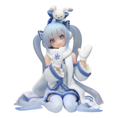 Hatsune Miku Noodle Stopper PVC Statue – Snow Miku Sky Town 10th Ver. 10 cm